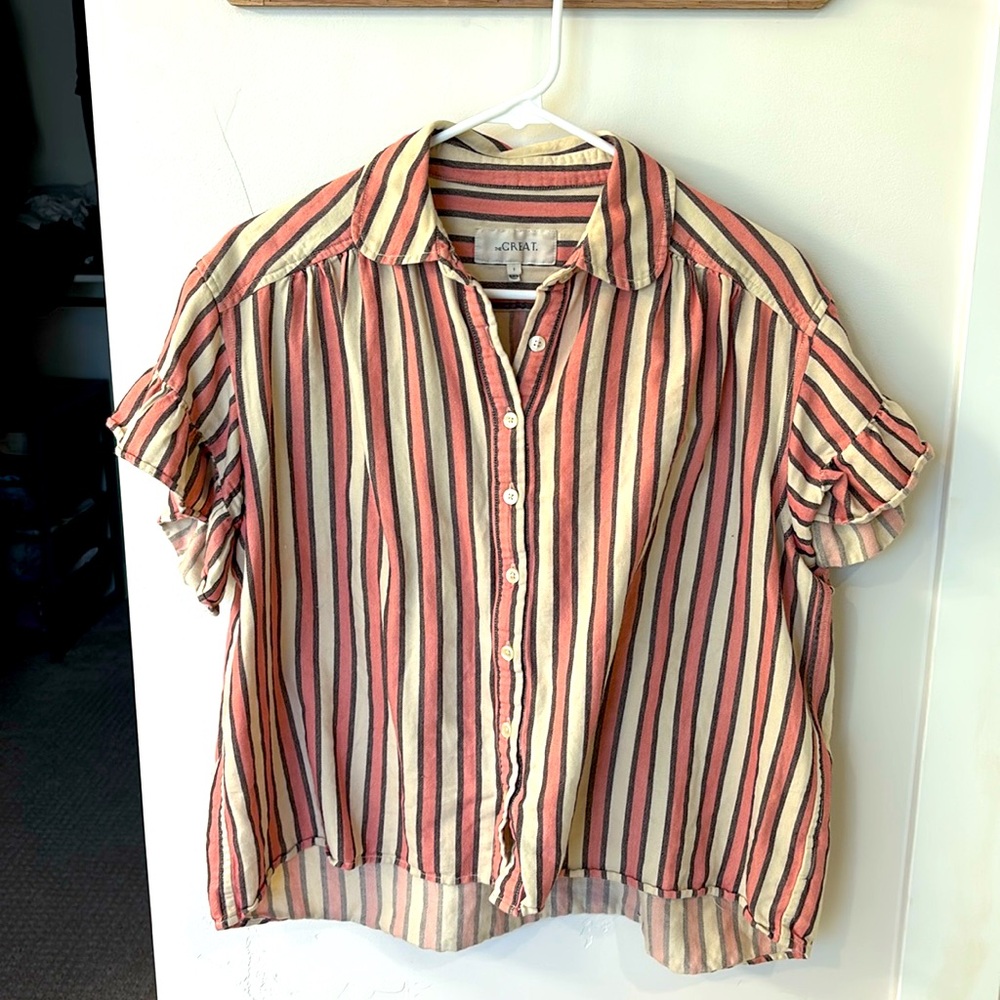 The GREAT Linen blend button up